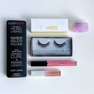 HUDA BEAUTY 6pc Lash, Lip & Skin Set